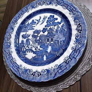Classic Blue and White Dinner Plate Set